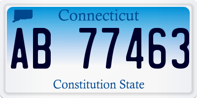 CT license plate AB77463