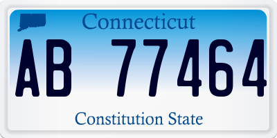 CT license plate AB77464