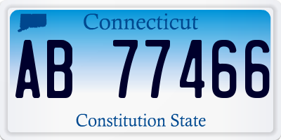 CT license plate AB77466
