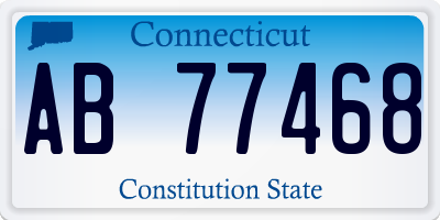 CT license plate AB77468