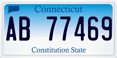 CT license plate AB77469