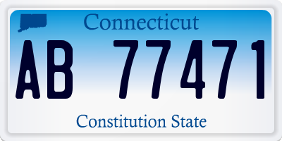 CT license plate AB77471