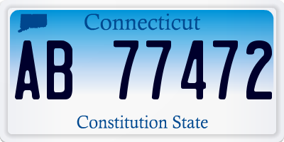 CT license plate AB77472