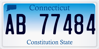 CT license plate AB77484