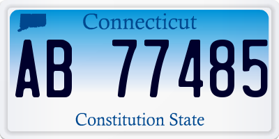 CT license plate AB77485