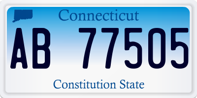 CT license plate AB77505