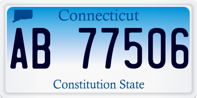 CT license plate AB77506