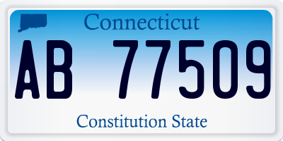 CT license plate AB77509