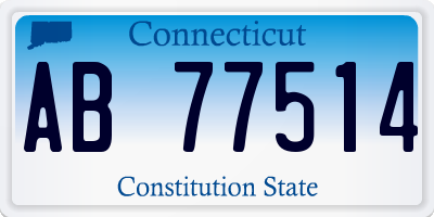 CT license plate AB77514
