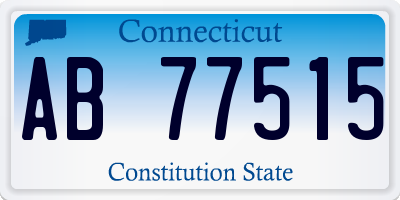 CT license plate AB77515