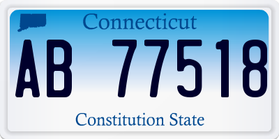 CT license plate AB77518