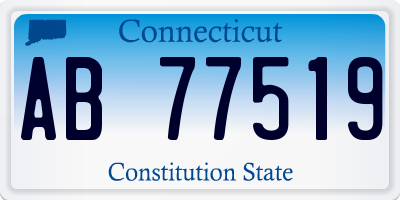 CT license plate AB77519