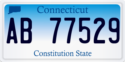CT license plate AB77529
