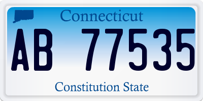 CT license plate AB77535