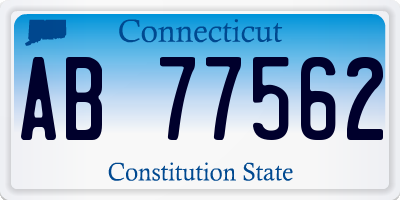 CT license plate AB77562