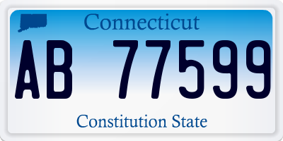 CT license plate AB77599