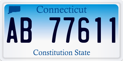 CT license plate AB77611