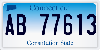 CT license plate AB77613