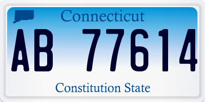 CT license plate AB77614