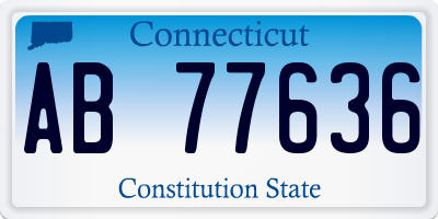 CT license plate AB77636