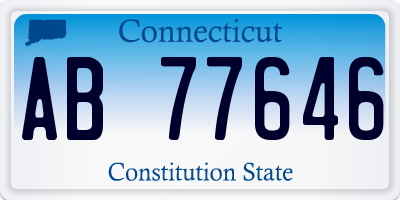 CT license plate AB77646