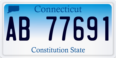 CT license plate AB77691