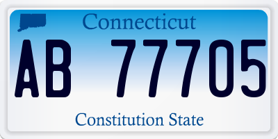 CT license plate AB77705