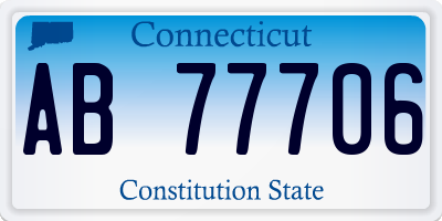 CT license plate AB77706