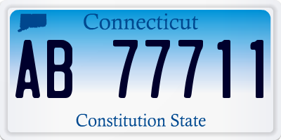 CT license plate AB77711