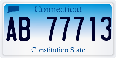 CT license plate AB77713