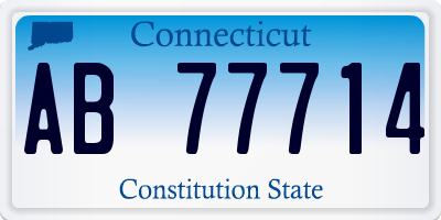 CT license plate AB77714