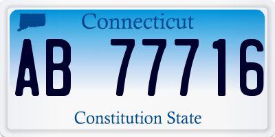 CT license plate AB77716