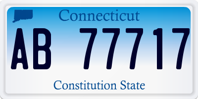 CT license plate AB77717