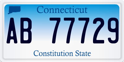 CT license plate AB77729