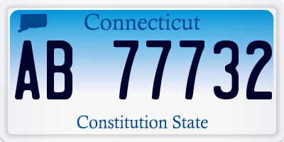 CT license plate AB77732