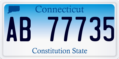 CT license plate AB77735