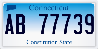 CT license plate AB77739