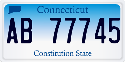 CT license plate AB77745