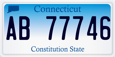 CT license plate AB77746