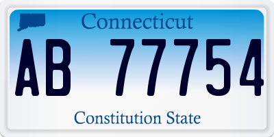 CT license plate AB77754