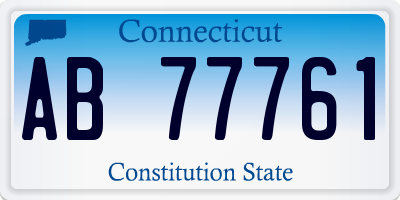 CT license plate AB77761