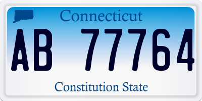 CT license plate AB77764