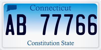 CT license plate AB77766