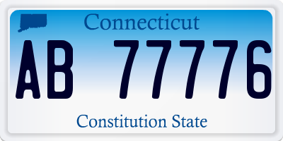 CT license plate AB77776