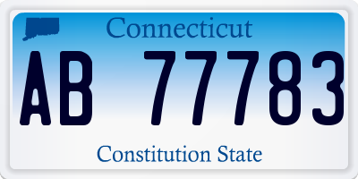 CT license plate AB77783