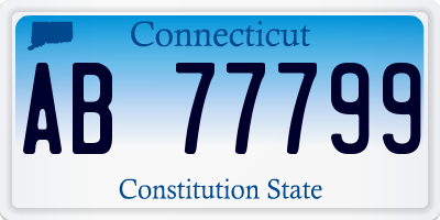 CT license plate AB77799