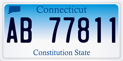 CT license plate AB77811