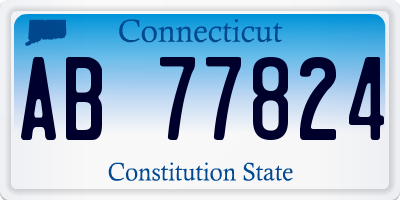 CT license plate AB77824