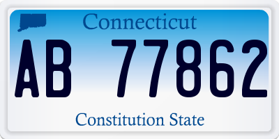 CT license plate AB77862