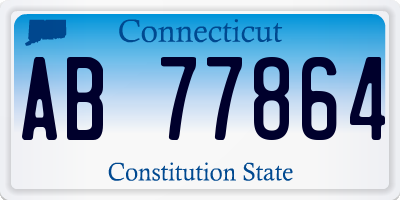 CT license plate AB77864